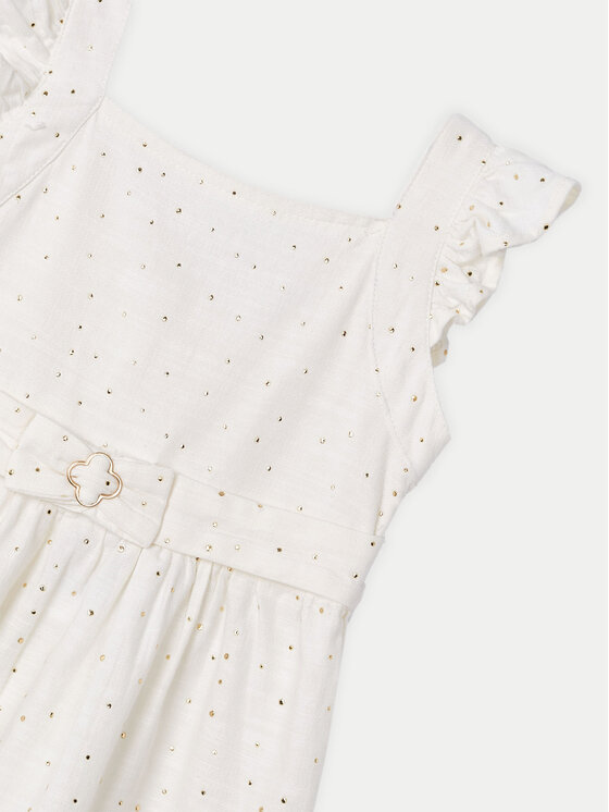 Mayoral Mayoral Rochie de zi 3956 Écru Regular Fit