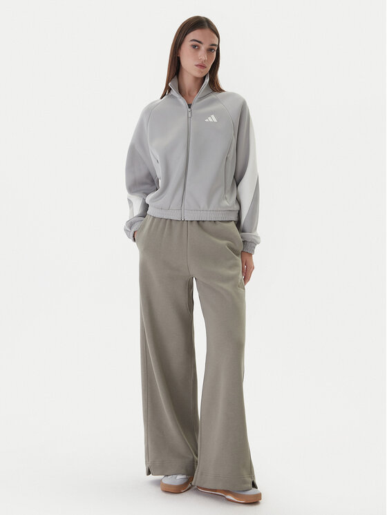 adidas adidas Долнище анцуг ALL SZN Fleece JY5014 Бежов Wide Leg