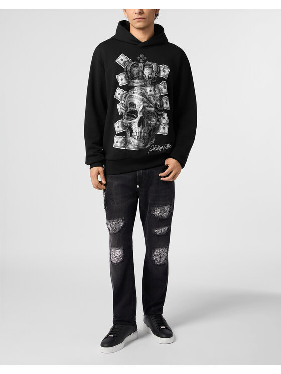 PHILIPP PLEIN PHILIPP PLEIN Felpa 31089 Nero Regular Fit