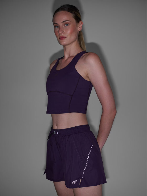 4F 4F Pantaloncini 4FWAW24TFSHF0758-50S Viola Authentic Slim Fit