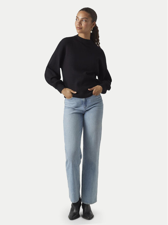 Vero Moda Vero Moda Sweter Nancy 10290748 Czarny Regular Fit