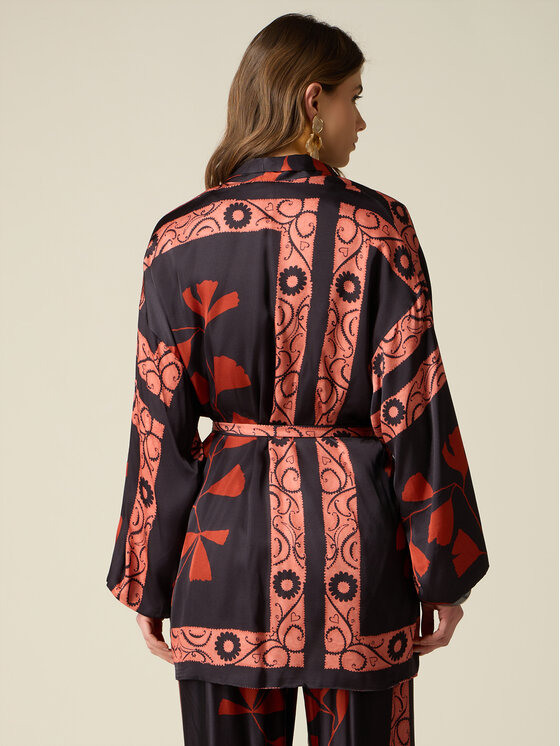 Oltre Oltre Kimono R001E000125N0Z3 Nero Baggy Fit