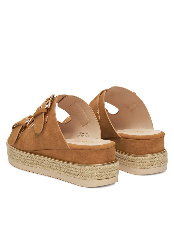 JENNY JENNY Espadrile LB-P1434-YLD Smeđa