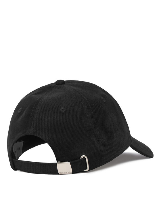 Calvin Klein Calvin Klein Καπέλο Jockey Lurex Graphic Script Monologo Ca LV04F5115G Μαύρο