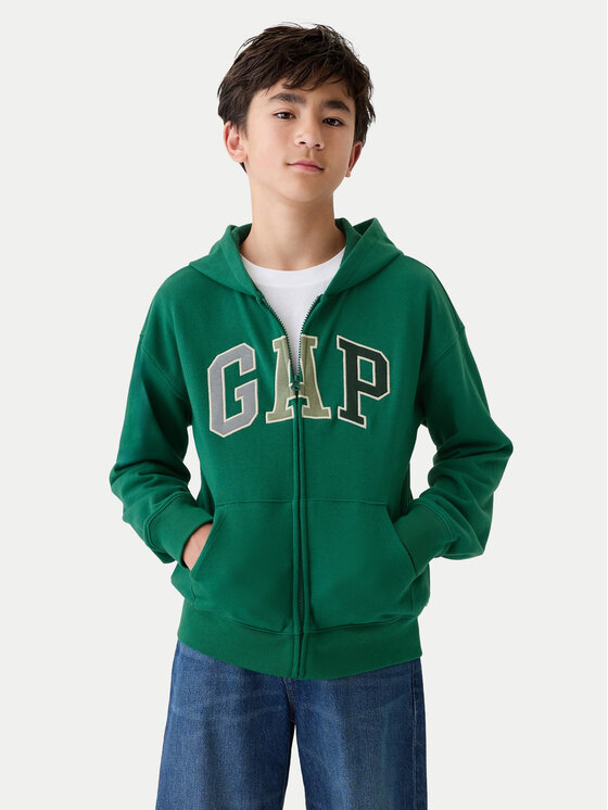 Gap Gap Pulóver 542315-01 Zöld Relaxed Fit
