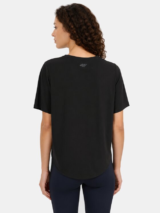 4F 4F T-Shirt 4FWAW26TFTSF2295 Czarny Active Fit
