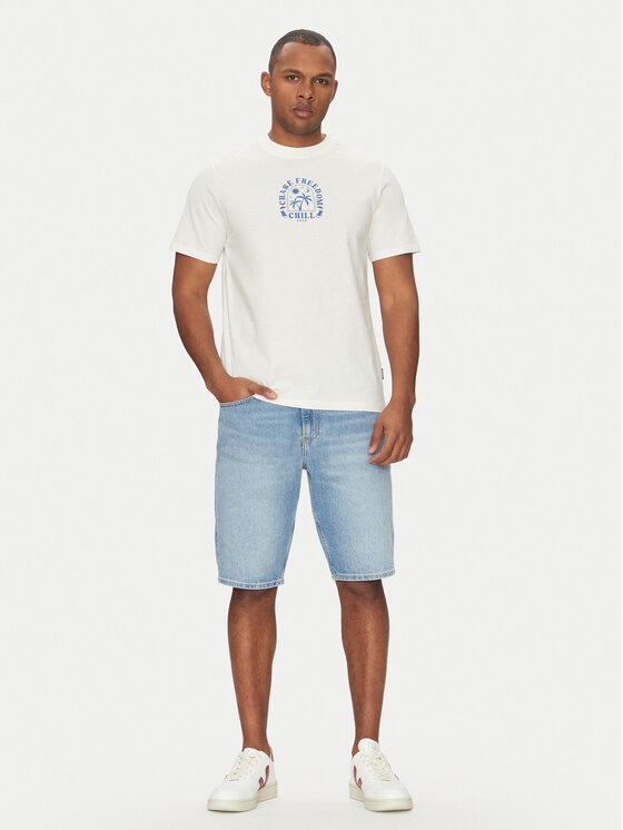 Blend Blend Тишърт 20718312 Бял Regular Fit
