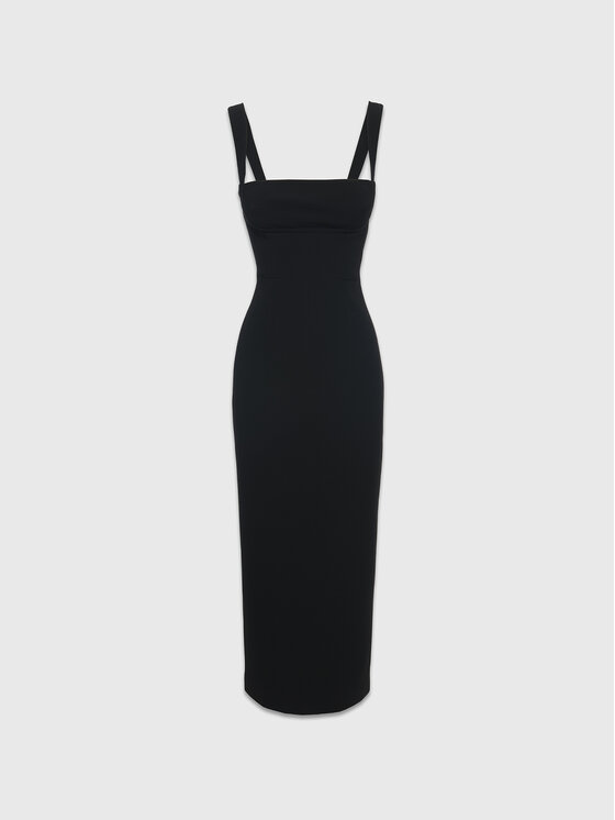 La Mania La Mania Sukienka codzienna LADY Czarny Classic Fit