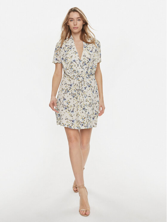 Liu Jo Liu Jo Sukienka codzienna MA4367 T3617 Écru Regular Fit