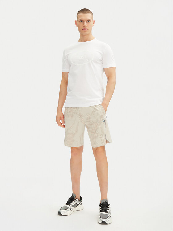 BOSS BOSS Marškinėliai 50537825 Balta Regular Fit