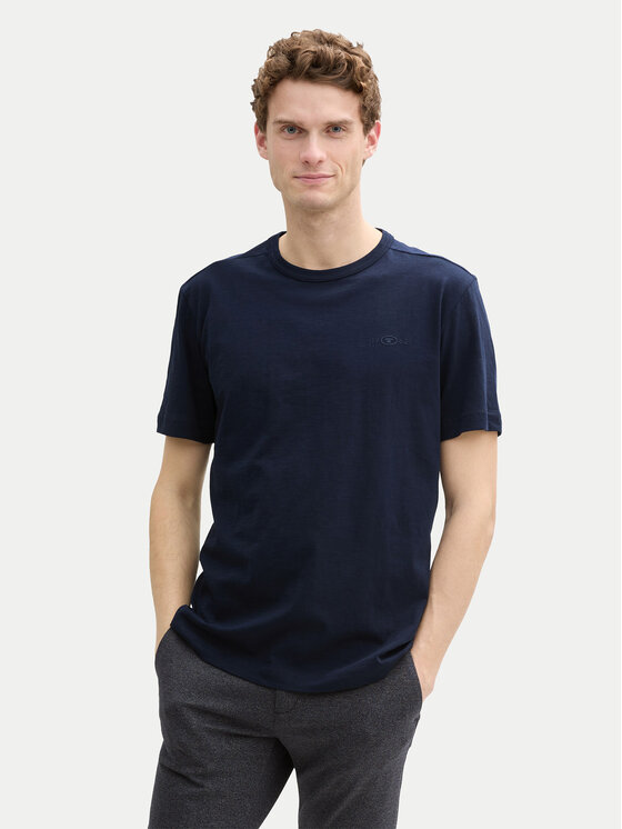 Tom Tailor T-shirt 1045627 Blu scuro Regular Fit, taglia : S