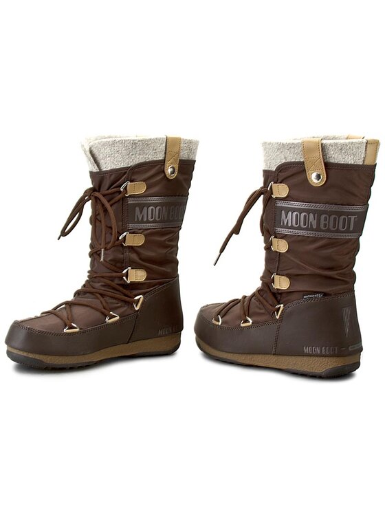 Moon Boot Stivali da neve Monaco Felt 24003200005 Marrone Modivo