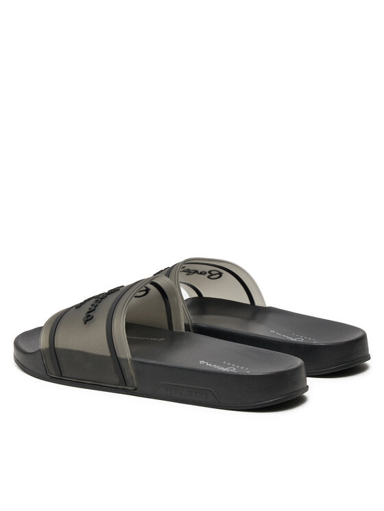 Pepe Jeans Pepe Jeans Şlapi Slider Translucent W PLS70147 Negru