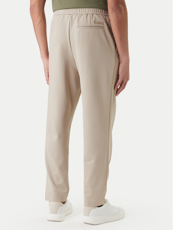 Calvin Klein Calvin Klein Pantaloni din material LV04LF607G Bej Tapered Fit