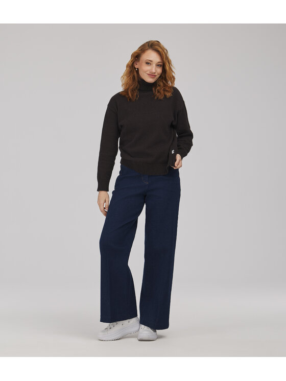 Lee Cooper Lee Cooper Sweter ESTER Brązowy ciemny Regular Fit
