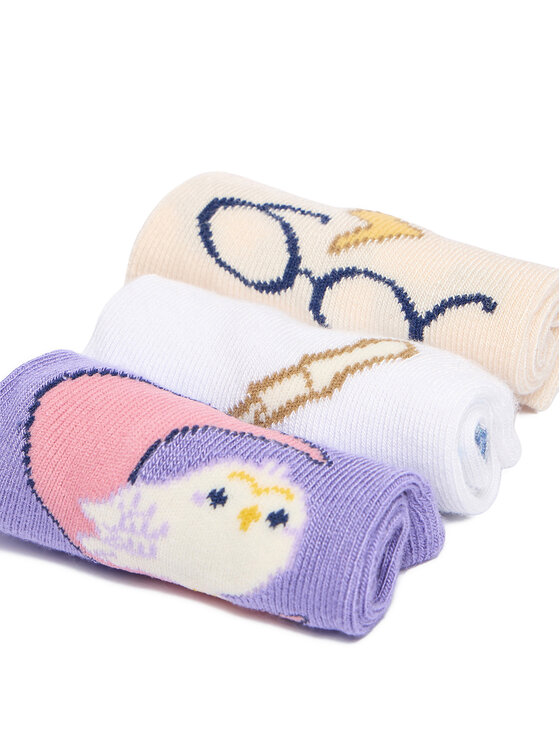 Harry Potter Harry Potter Dlouhé ponožky CEO-ACCCS-AW25-301WBHP(3-PACK) Béžová