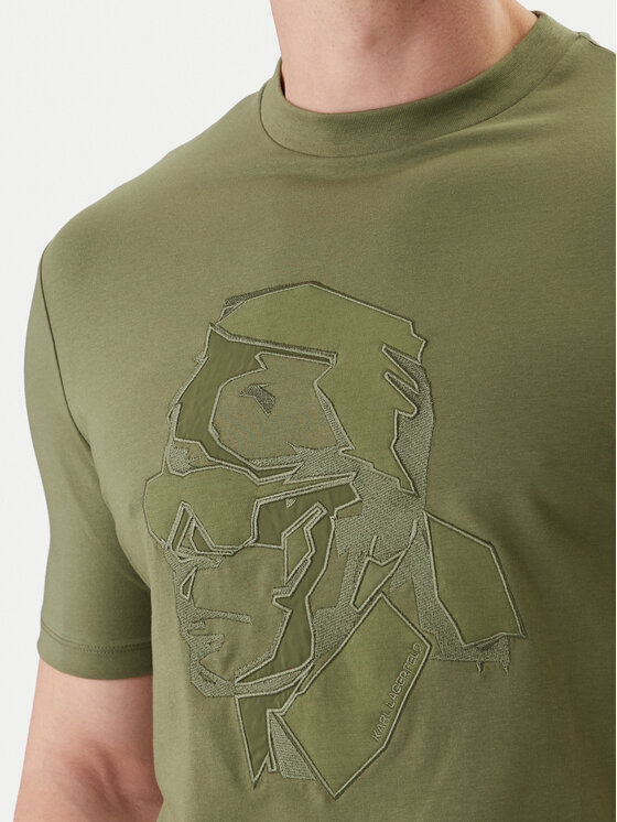 KARL LAGERFELD KARL LAGERFELD T-krekls 755036 562221 Zaļš Loose Fit