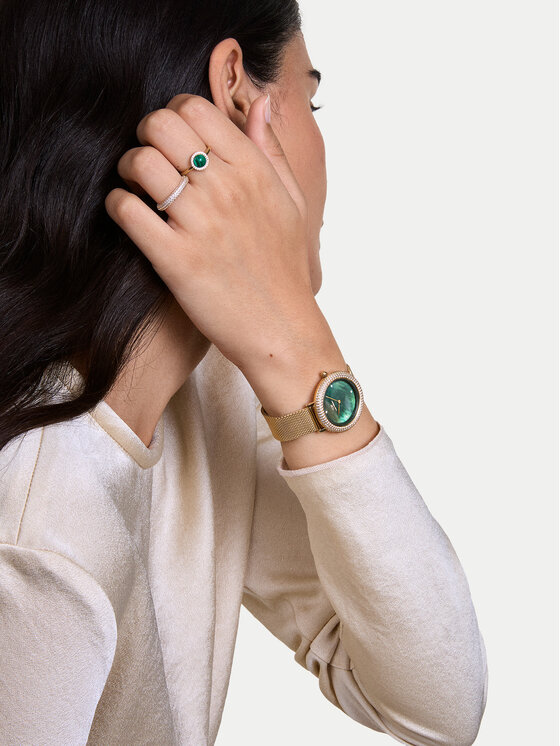 Daniel Wellington Daniel Wellington Zegarek Crystalline Bezel 3 DW00100824 Złoty