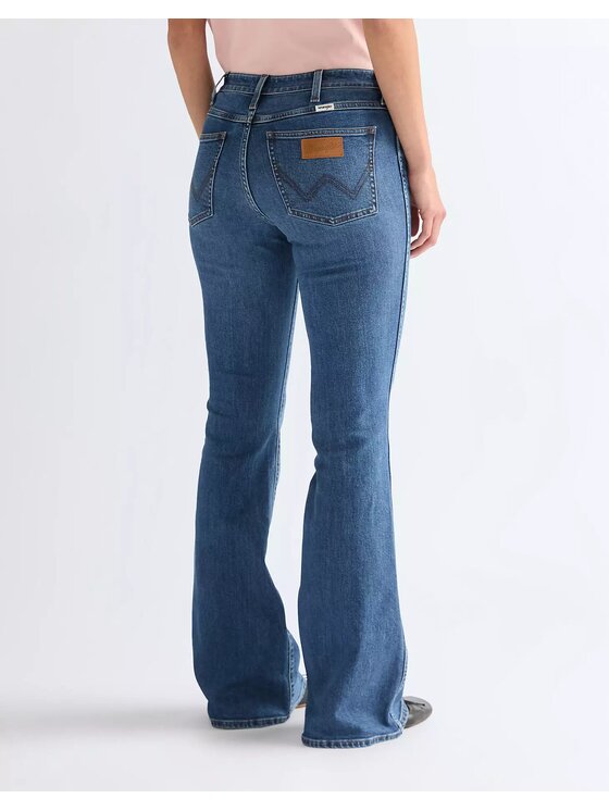 Wrangler Wrangler Jeansy MONTANA Niebieski Wide Leg