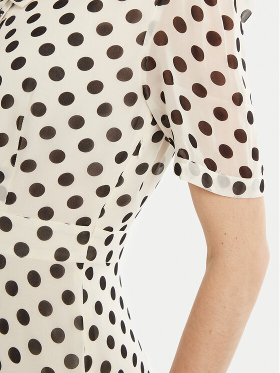 Marella Marella Rochie de zi Lorenzo 2513221141 Écru Regular Fit