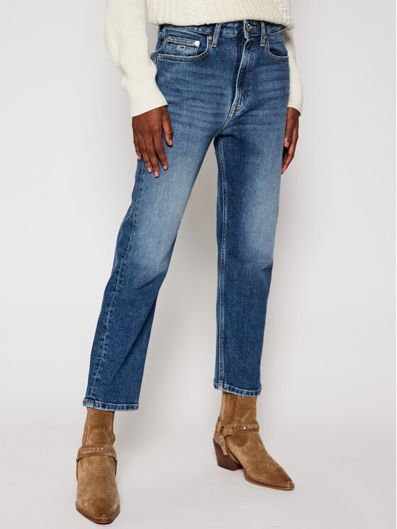 Tommy Jeans jeansy_straight_leg Harper DW0DW09011 Mėlyna Regular Fit •  Modivo.lt