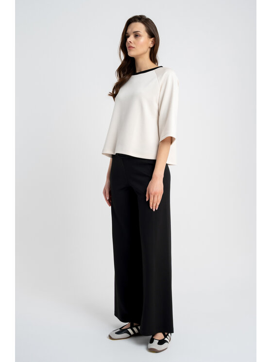 CLICK CLICK Blúzka 10-6694 Biela Loose Fit