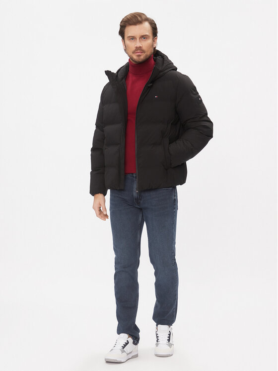Tommy Hilfiger Tommy Hilfiger Télikabát MW0MW33958 Fekete Regular Fit