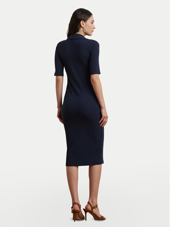 LAUREN RALPH LAUREN LAUREN RALPH LAUREN Úpletové šaty 200973609001 Tmavomodrá Slim Fit