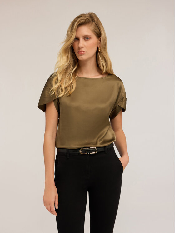 Motivi Motivi Blusa 2794W000736N035 Verde Boxy Fit