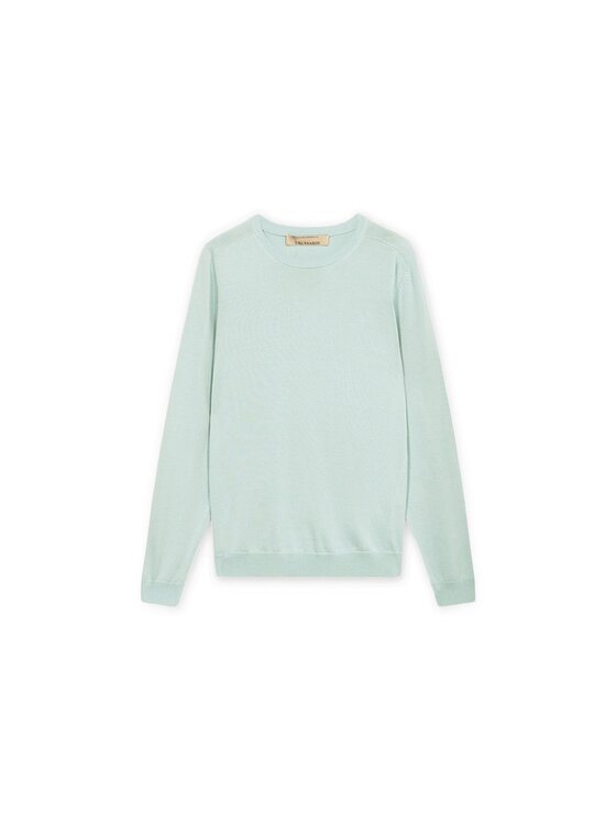 Trussardi Trussardi Sweter M0598000064N014 Turkusowy Regular Fit