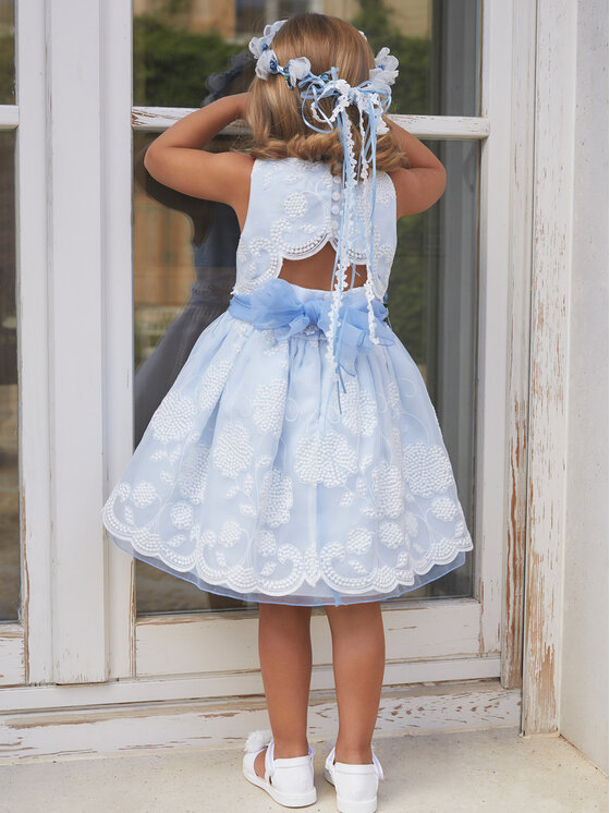 Abel & Lula Abel & Lula Елегантне плаття 5031 Блакитний Regular Fit