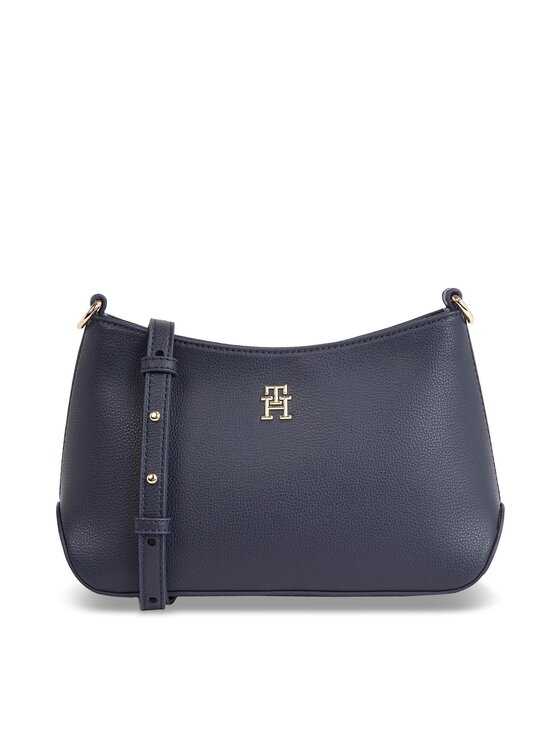 Geantă Tommy Hilfiger Hilfiger Staple Crossover AW0AW15196 Space Blue DW6