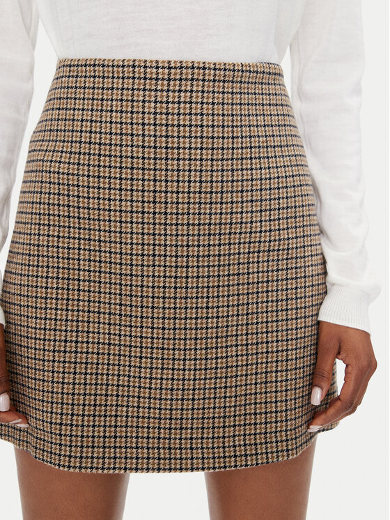 Marella Marella Mini suknja Whisky 2423106134 Bež Slim Fit