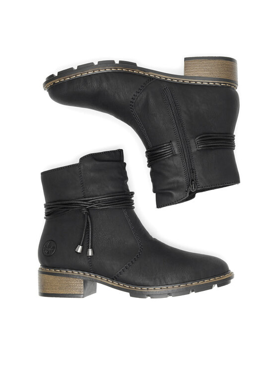 Rieker Rieker Botine 77263-00 Negru