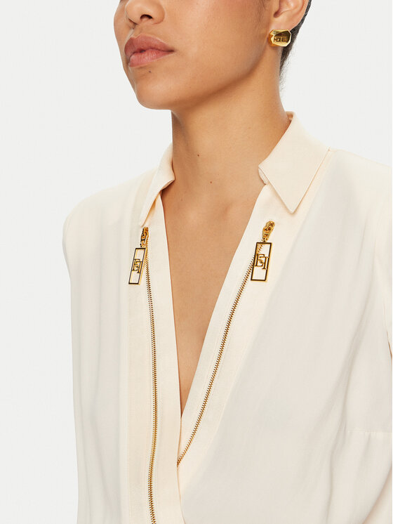 Elisabetta Franchi Elisabetta Franchi Body CB-003-46E1 Écru Regular Fit