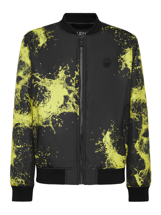 Plein Sport Plein Sport Kurtka bomber 28347 Czarny Regular Fit