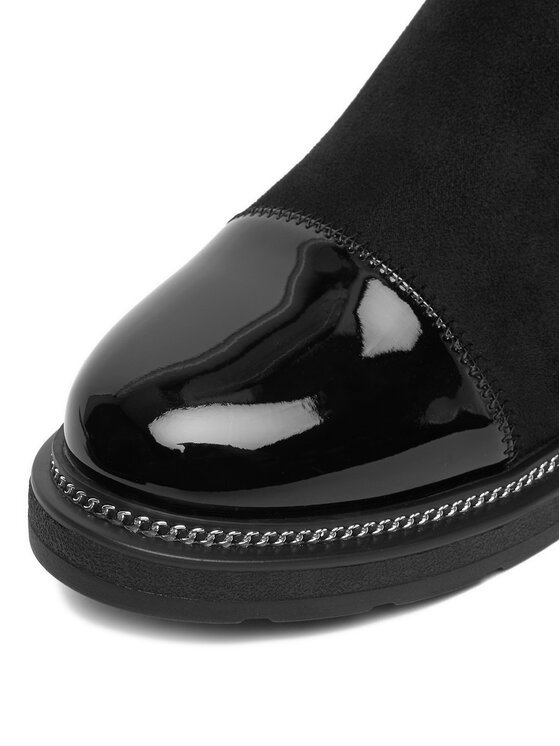DeeZee DeeZee Kotníková obuv s elastickým prvkem HX24028-1 Černá