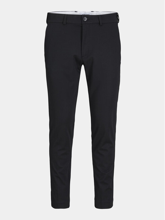 Jack&Jones Jack&Jones Chinos kelnes Marco 12237523 Juoda Slim Fit