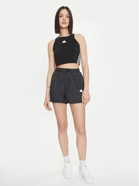 adidas adidas Pantaloni scurți sport Future Icons 3-Stripes IP1568 Negru Loose Fit