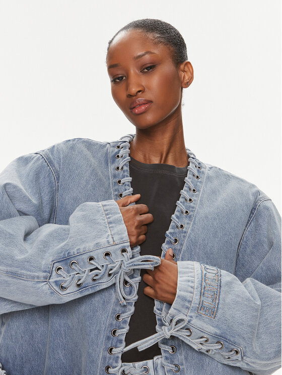 ROTATE ROTATE Jeansová bunda Denim Oversized 1120081468 Modrá Oversize