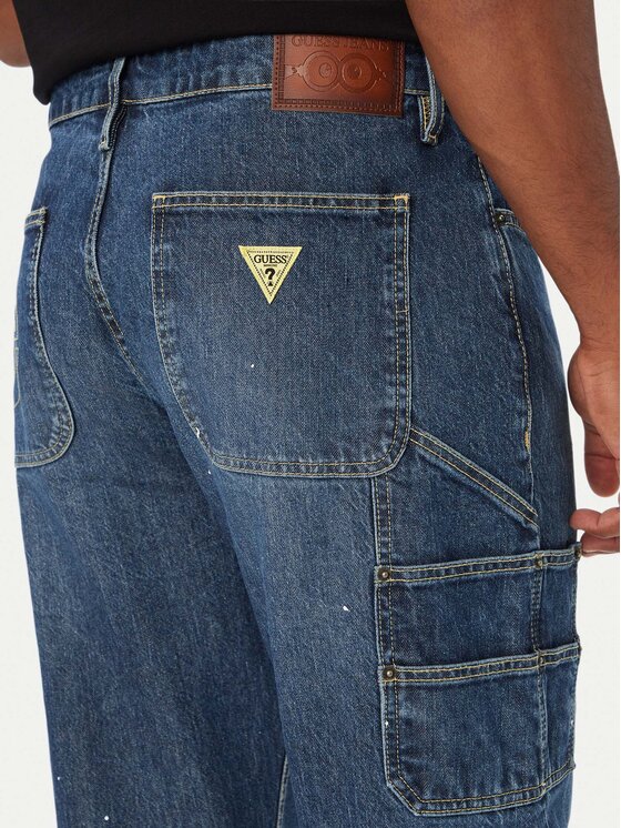 Guess Jeans Guess Jeans Jeansy M6YAB3 D2255 Niebieski Relaxed Fit