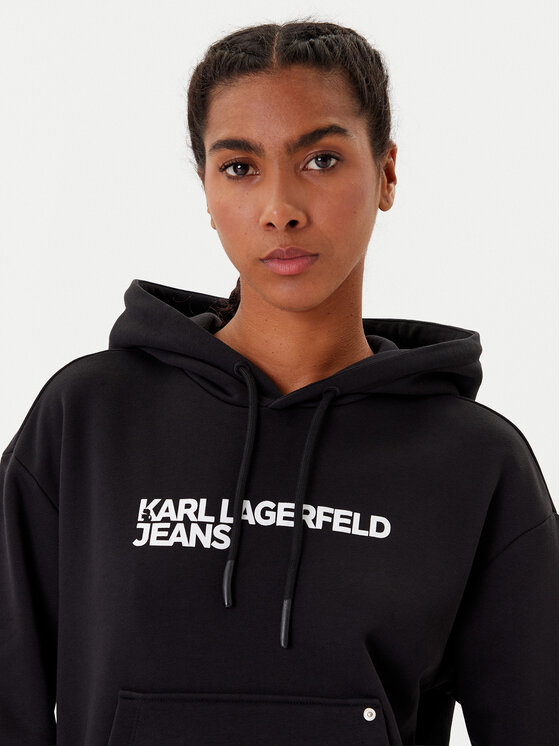 Karl Lagerfeld Jeans Karl Lagerfeld Jeans Sweatshirt A2W20053 Schwarz Regular Fit