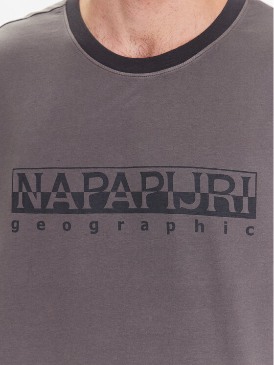 Napapijri Napapijri Тишърт S-Santiago NP0A4H2J Сив Regular Fit
