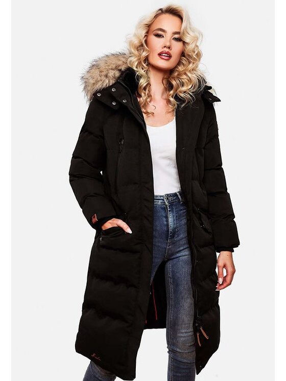 Marikoo Marikoo Kurtka zimowa Schneesternchen Czarny Casual Fit