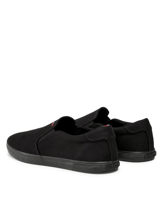 Tommy Hilfiger Tommy Hilfiger Teniși Iconic Slip On FM0FM00597 Negru