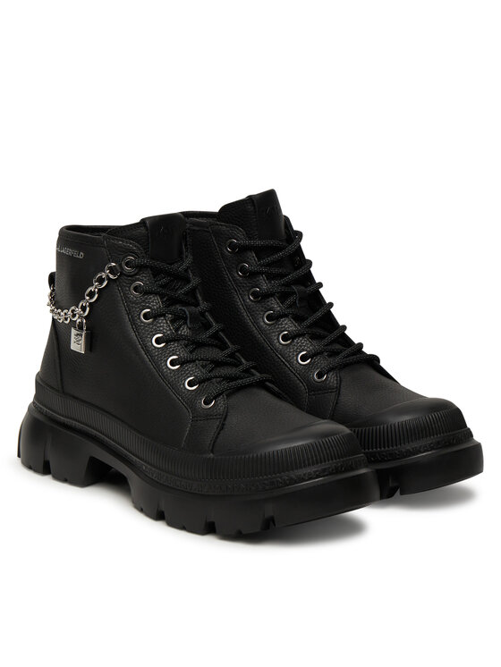 KARL LAGERFELD KARL LAGERFELD Pohodni čevlji Trekka Max Lock KL43542 Črna