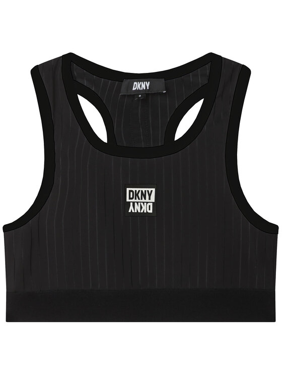 DKNY DKNY Marškinėliai D35S91 D Juoda Regular Fit