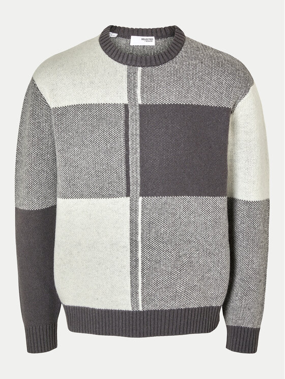 Selected Homme Selected Homme Džemper 16094557 Siva Relaxed Fit