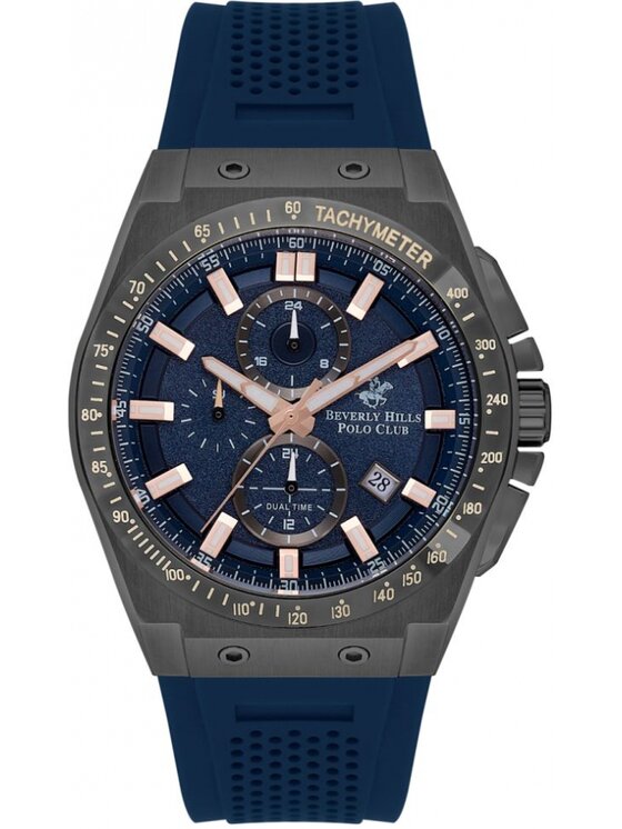Zegarek Beverly Hills Polo Club, Granatowy, BP3541X.099