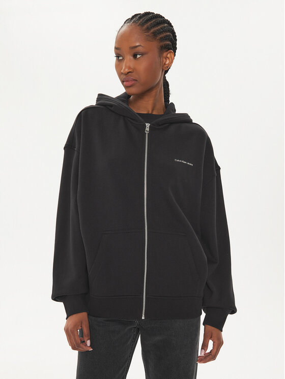 Calvin Klein Jeans Bluză Diffused J20J223533 Negru Regular Fit